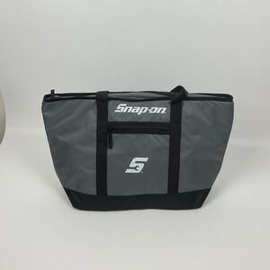 Snap On Cooler Tote Bag Insulated Lunch Bag Tool Logo Gray Black New Travel Gear